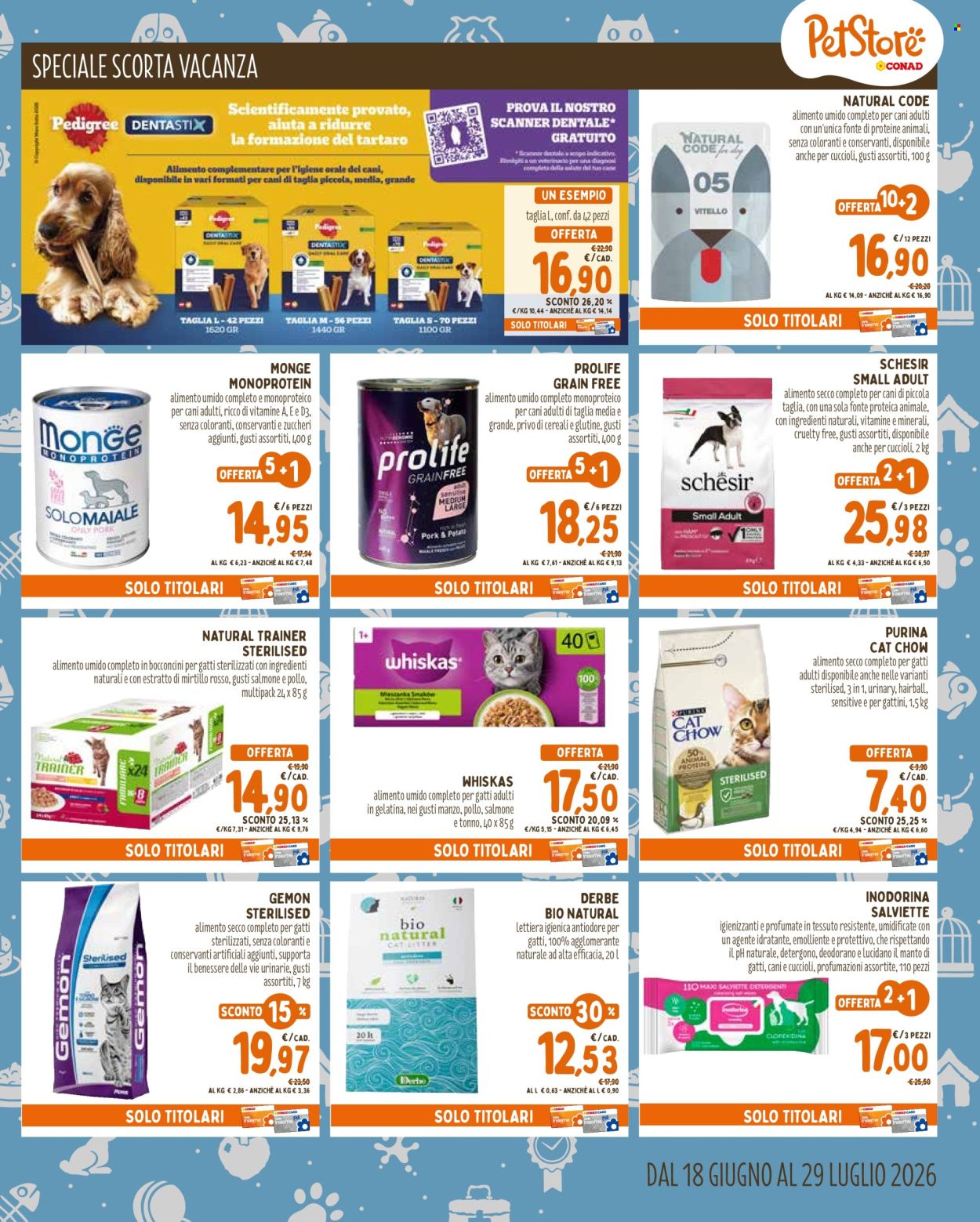 Volantino Pet Store Conad - 18/6/2026 - 29/7/2026. Pagina 7