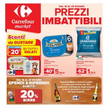 Volantino Carrefour - 16/6/2026 - 29/6/2026.