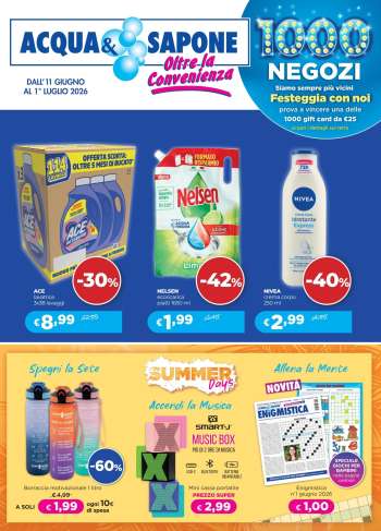Volantino Acqua & Sapone - 11/6/2026 - 1/7/2026.