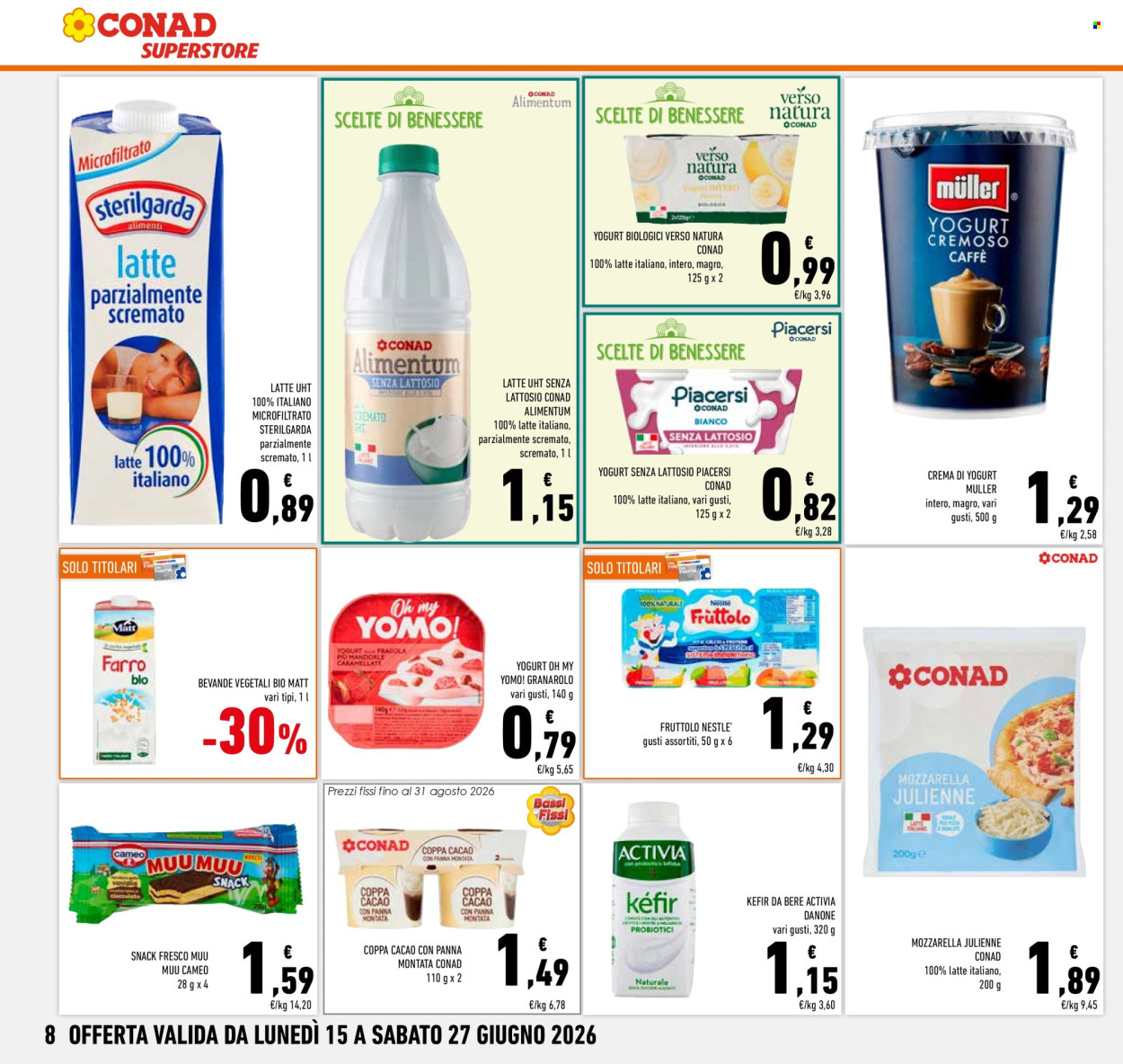 Volantino Conad Superstore - 15/6/2026 - 27/6/2026. Pagina 8