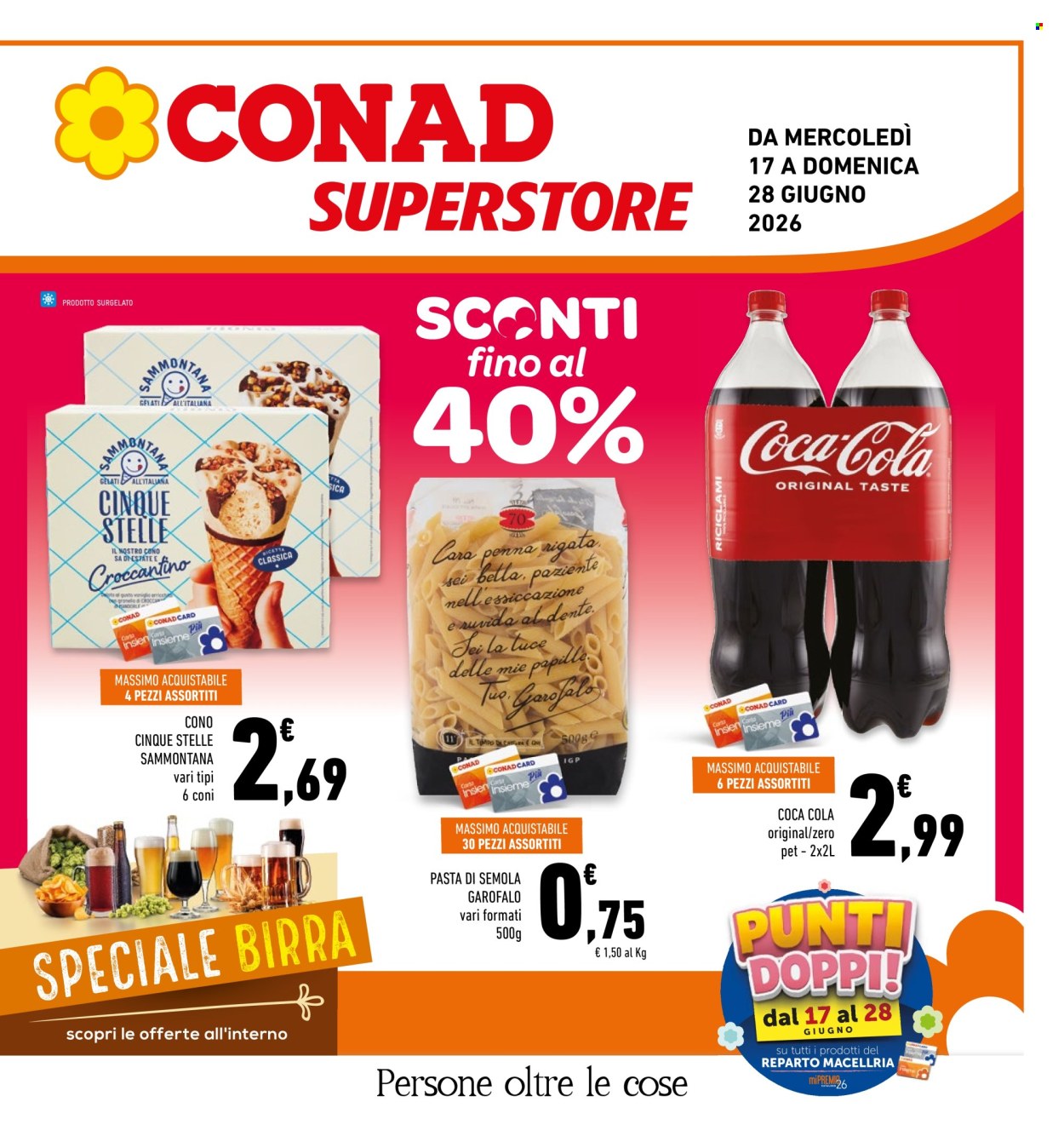 Volantino Conad Superstore - 17/6/2026 - 28/6/2026. Pagina 1