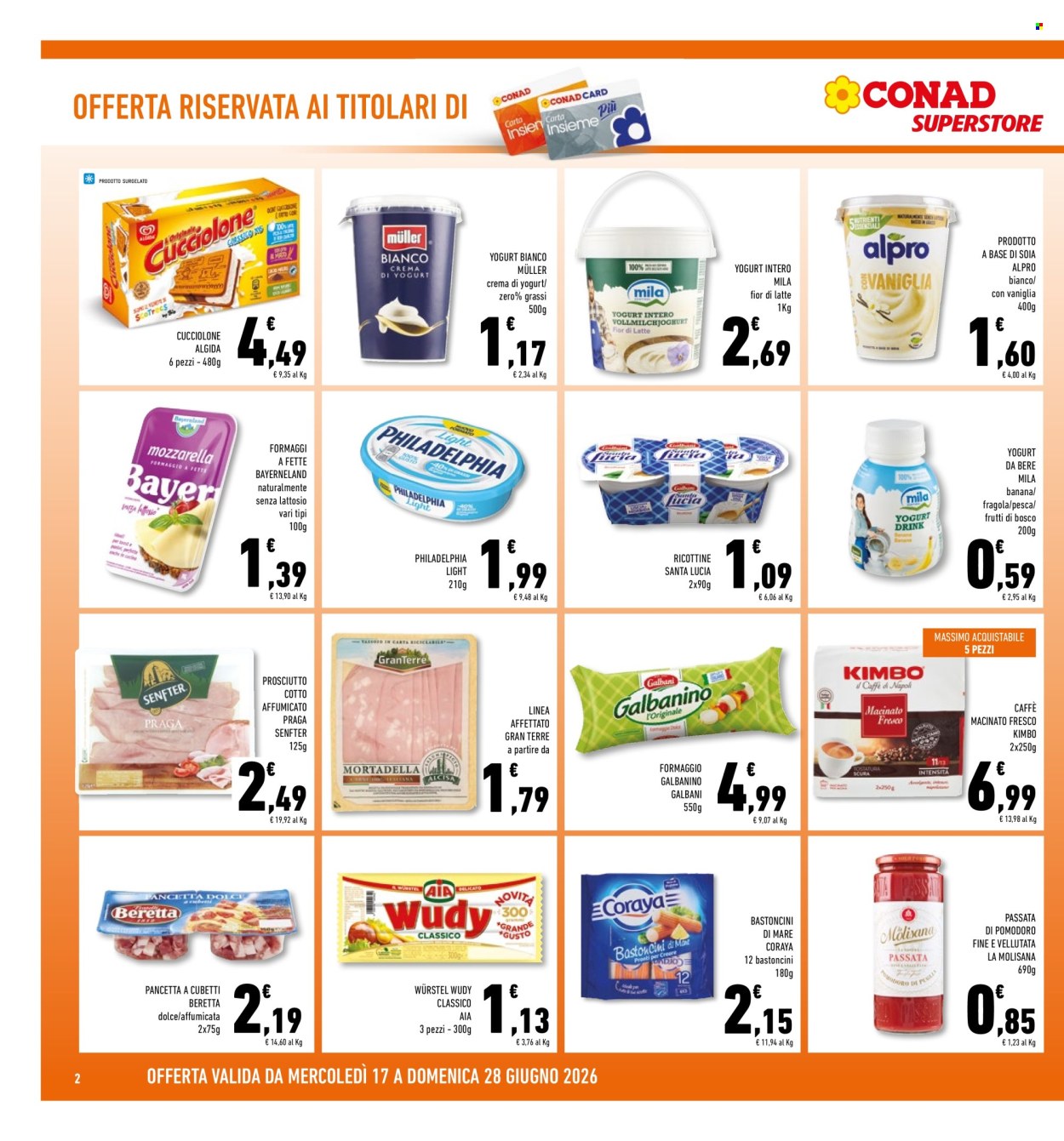 Volantino Conad Superstore - 17/6/2026 - 28/6/2026. Pagina 2