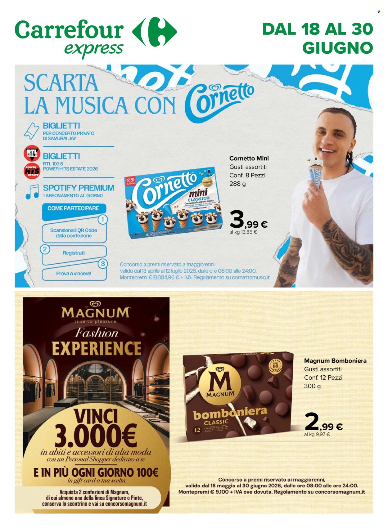 Volantino Carrefour - 18/6/2026 - 30/6/2026. Pagina 1