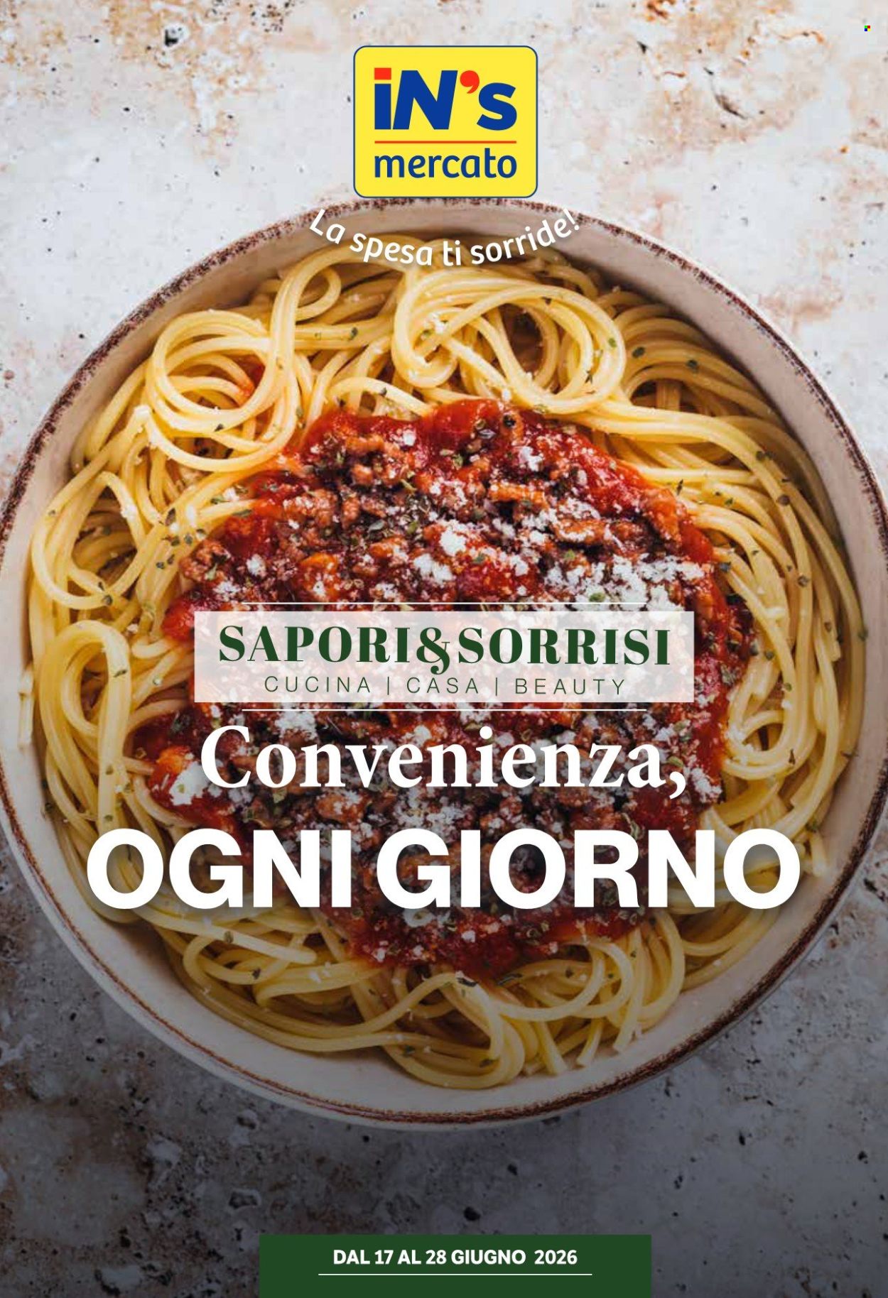 Volantino iN's Mercato - 17/6/2026 - 28/6/2026. Pagina 1