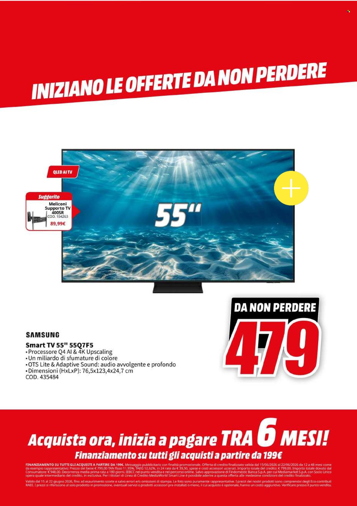Volantino MediaWorld - 15/6/2026 - 22/6/2026. Pagina 40