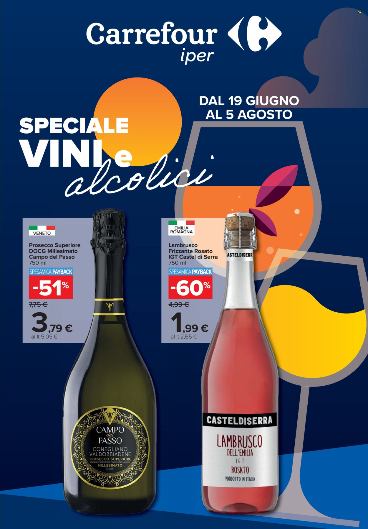 Volantino Carrefour - 19/6/2026 - 5/8/2026. Pagina 1