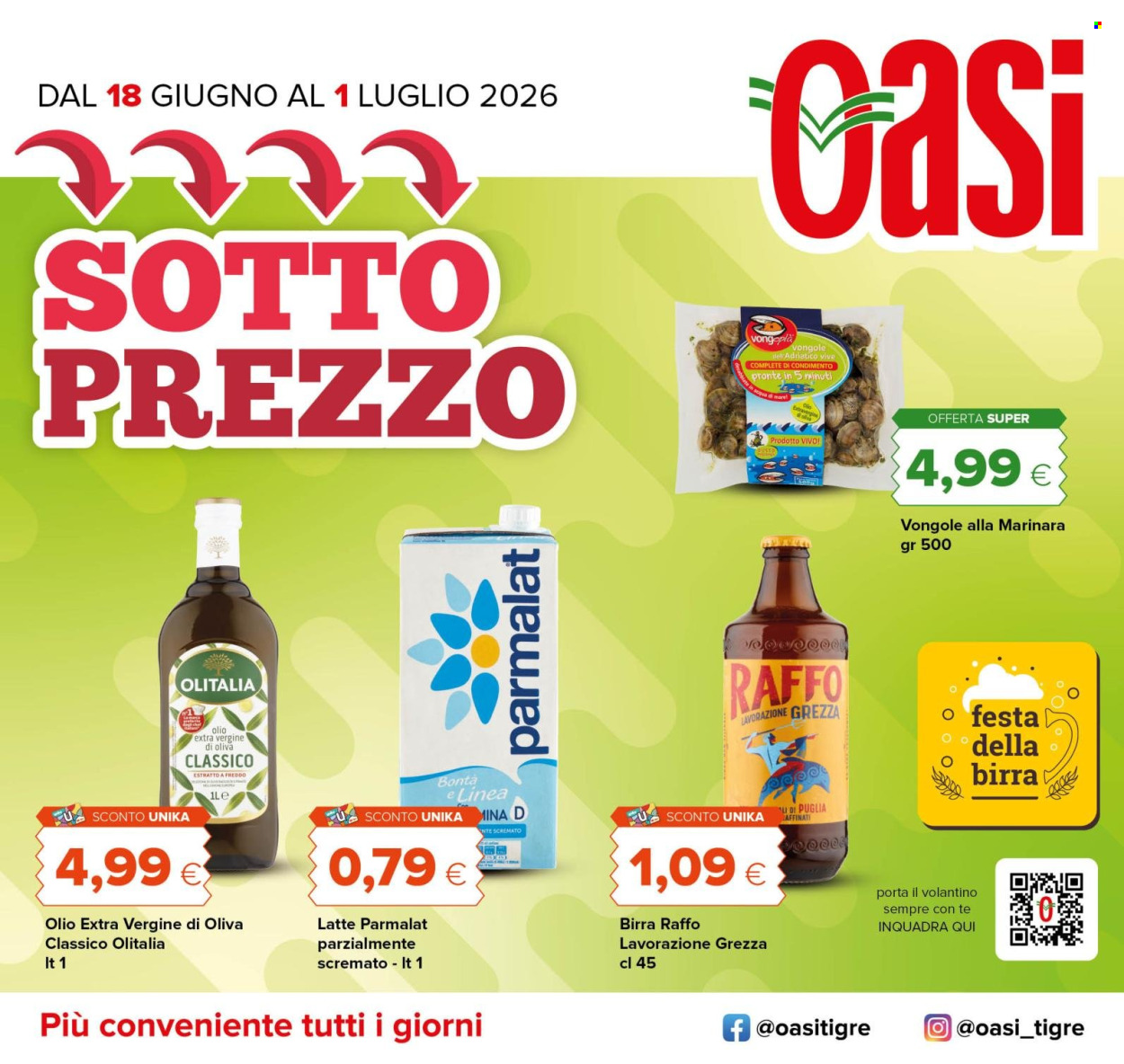 Volantino Oasi - 18/6/2026 - 1/7/2026. Pagina 1