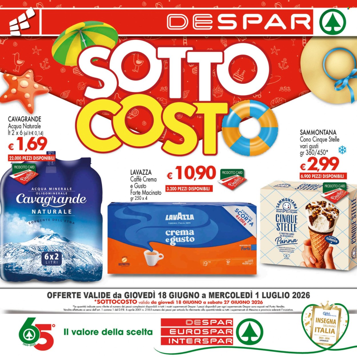 Volantino Despar - 18/6/2026 - 1/7/2026. Pagina 1