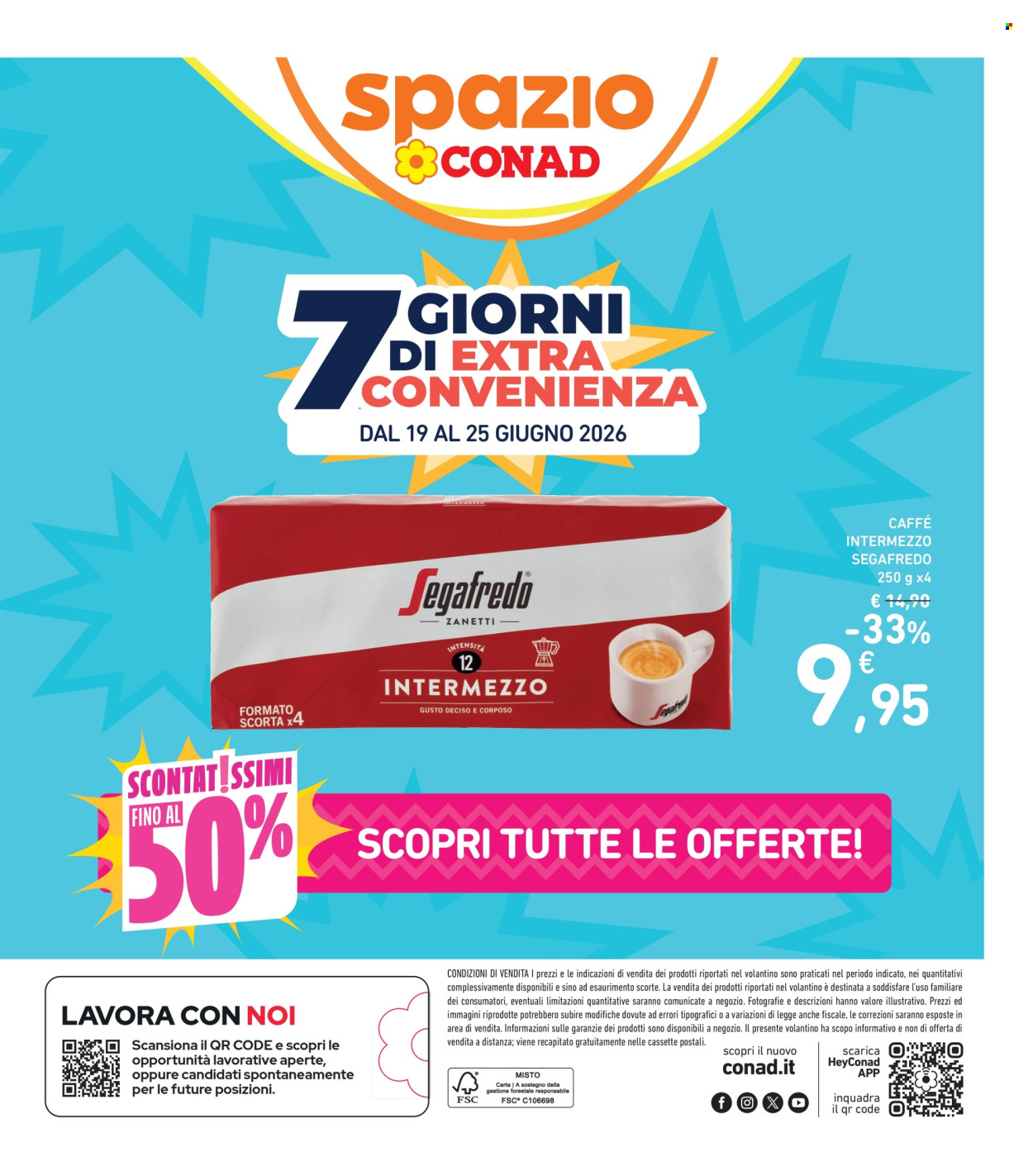 Volantino Spazio Conad - 19/6/2026 - 25/6/2026. Pagina 1
