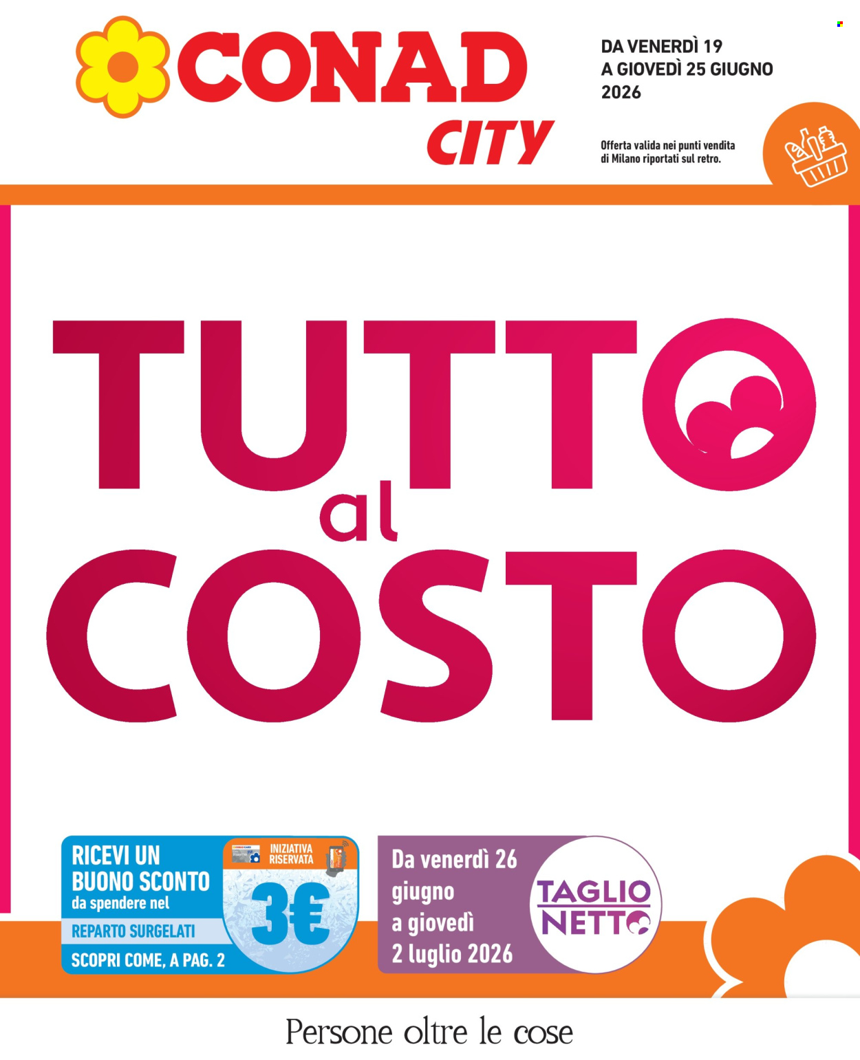 Volantino Conad City - 19/6/2026 - 25/6/2026. Pagina 1