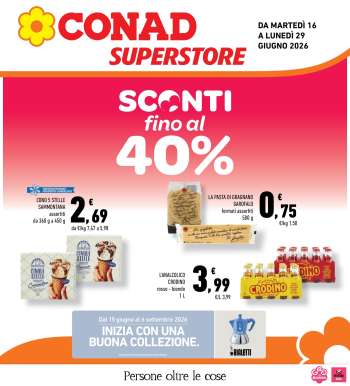 Volantino Conad Superstore - 16/6/2026 - 29/6/2026.