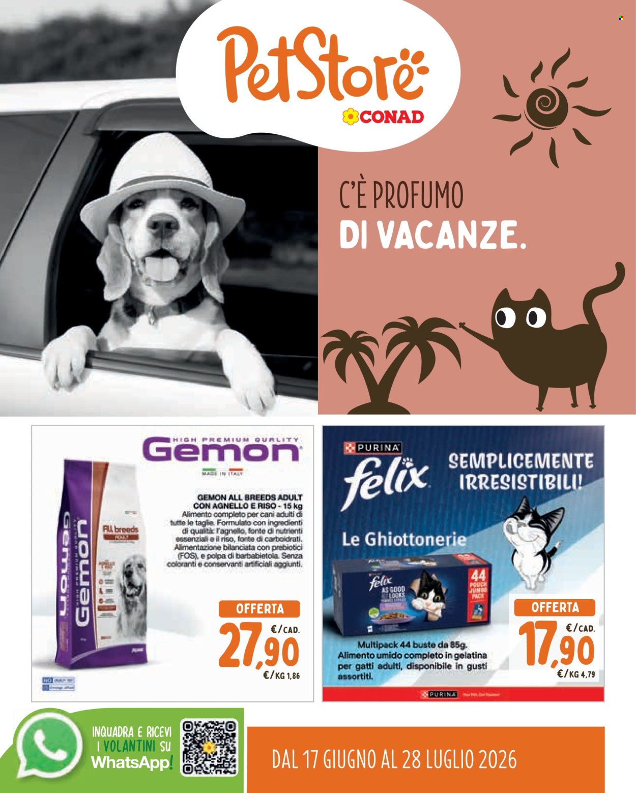 Volantino Pet Store Conad - 17/6/2026 - 28/7/2026. Pagina 1