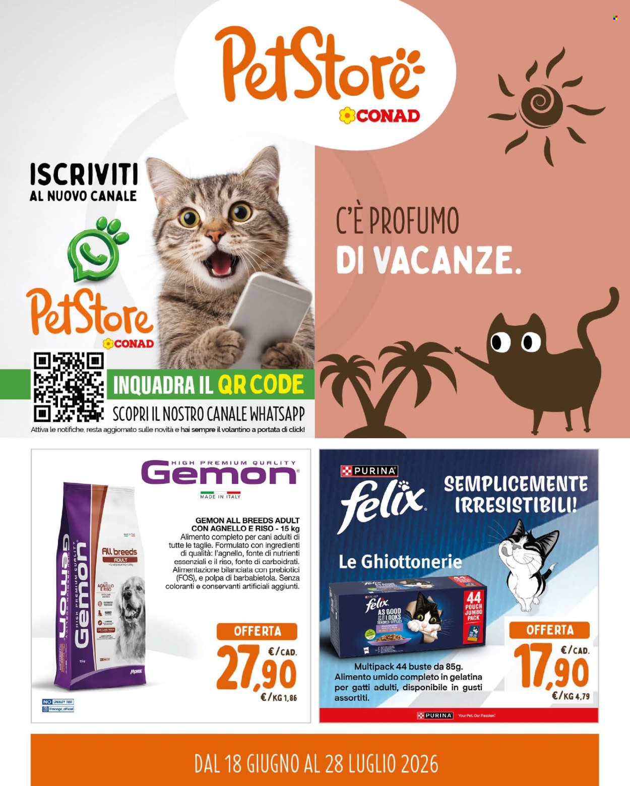 Volantino Pet Store Conad - 18/6/2026 - 28/7/2026. Pagina 1