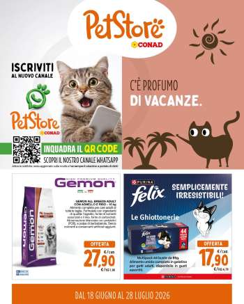 Volantino Pet Store Conad - 18/6/2026 - 28/7/2026.