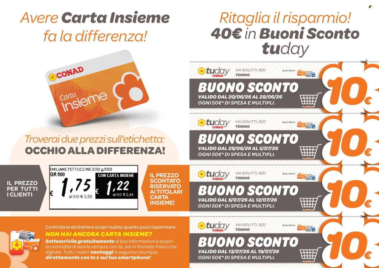 Volantino TuDay Conad - 20/6/2026 - 31/7/2026. Pagina 3