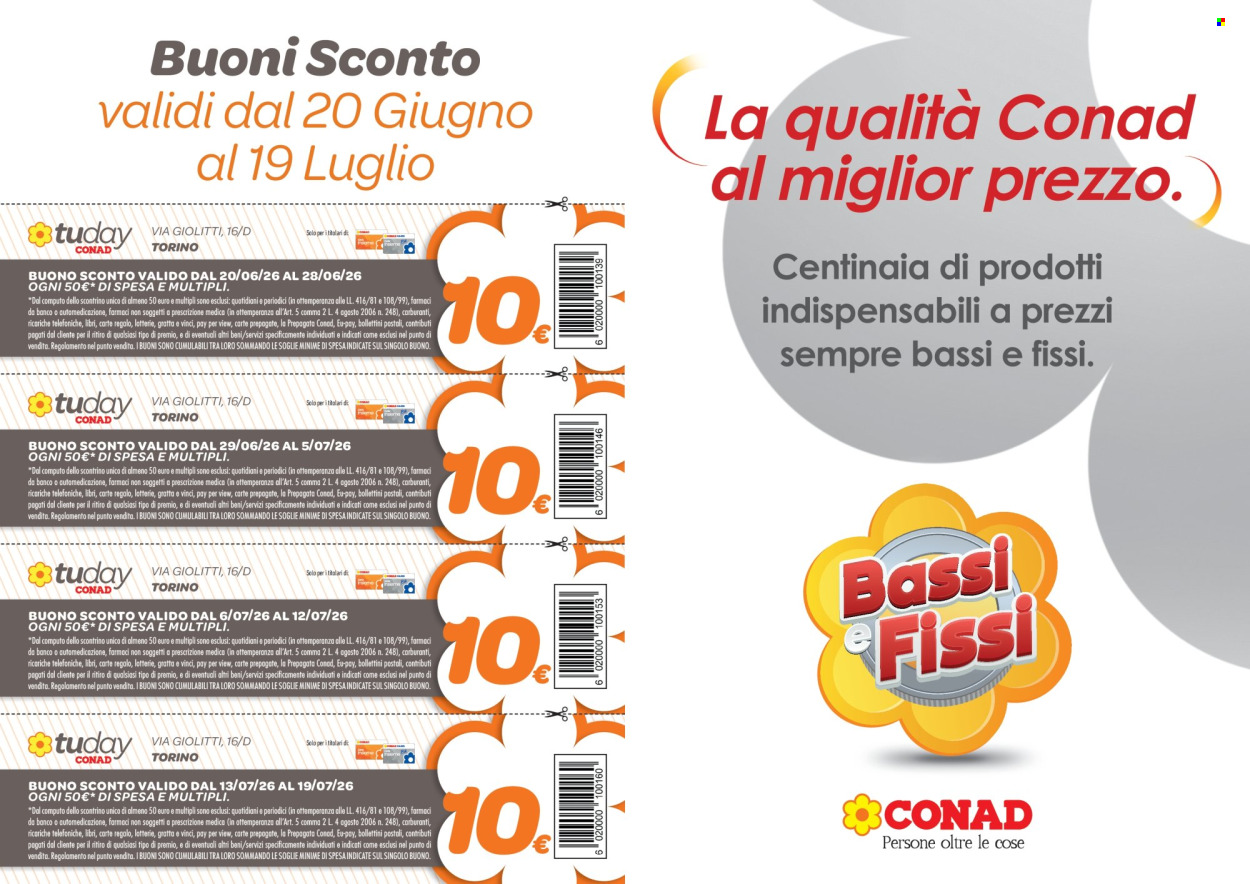 Volantino TuDay Conad - 20/6/2026 - 31/7/2026. Pagina 4