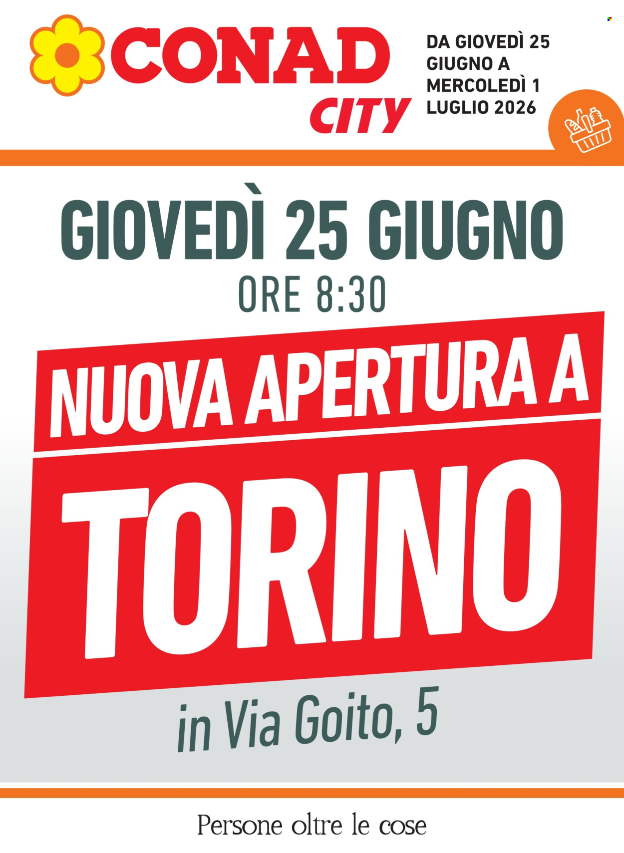 Volantino Conad City - 25/6/2026 - 1/7/2026. Pagina 1