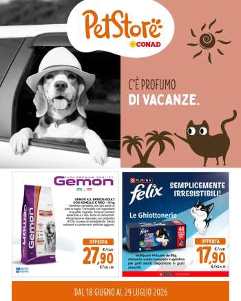 Volantino Pet Store Conad - 18/6/2026 - 29/7/2026.
