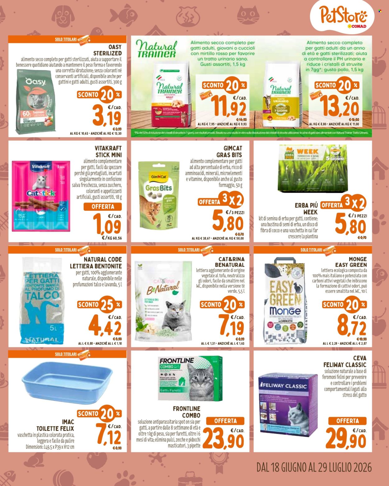 Volantino Pet Store Conad - 18/6/2026 - 29/7/2026. Pagina 5
