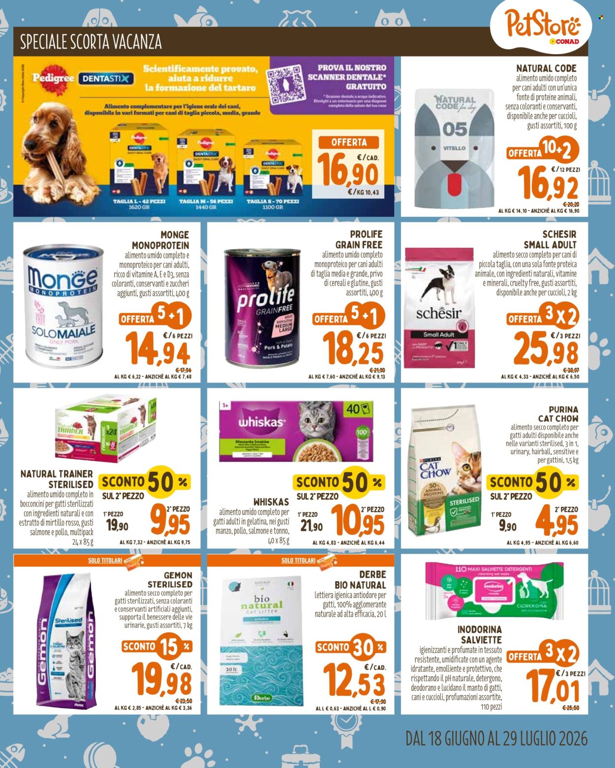 Volantino Pet Store Conad - 18/6/2026 - 29/7/2026. Pagina 7