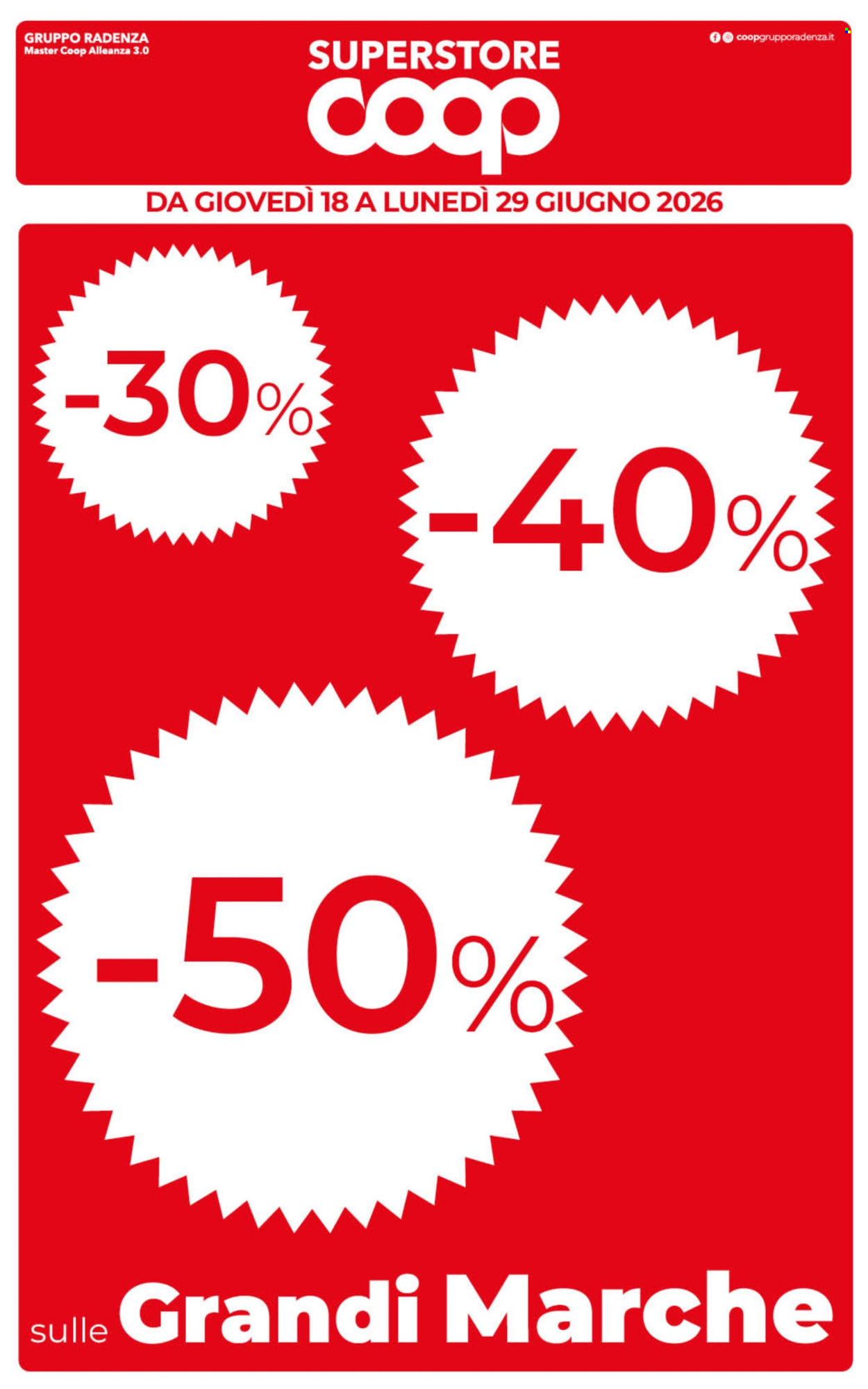 Volantino Coop - 18/6/2026 - 29/6/2026. Pagina 1