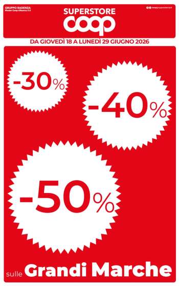 Volantino Coop - 18/6/2026 - 29/6/2026.