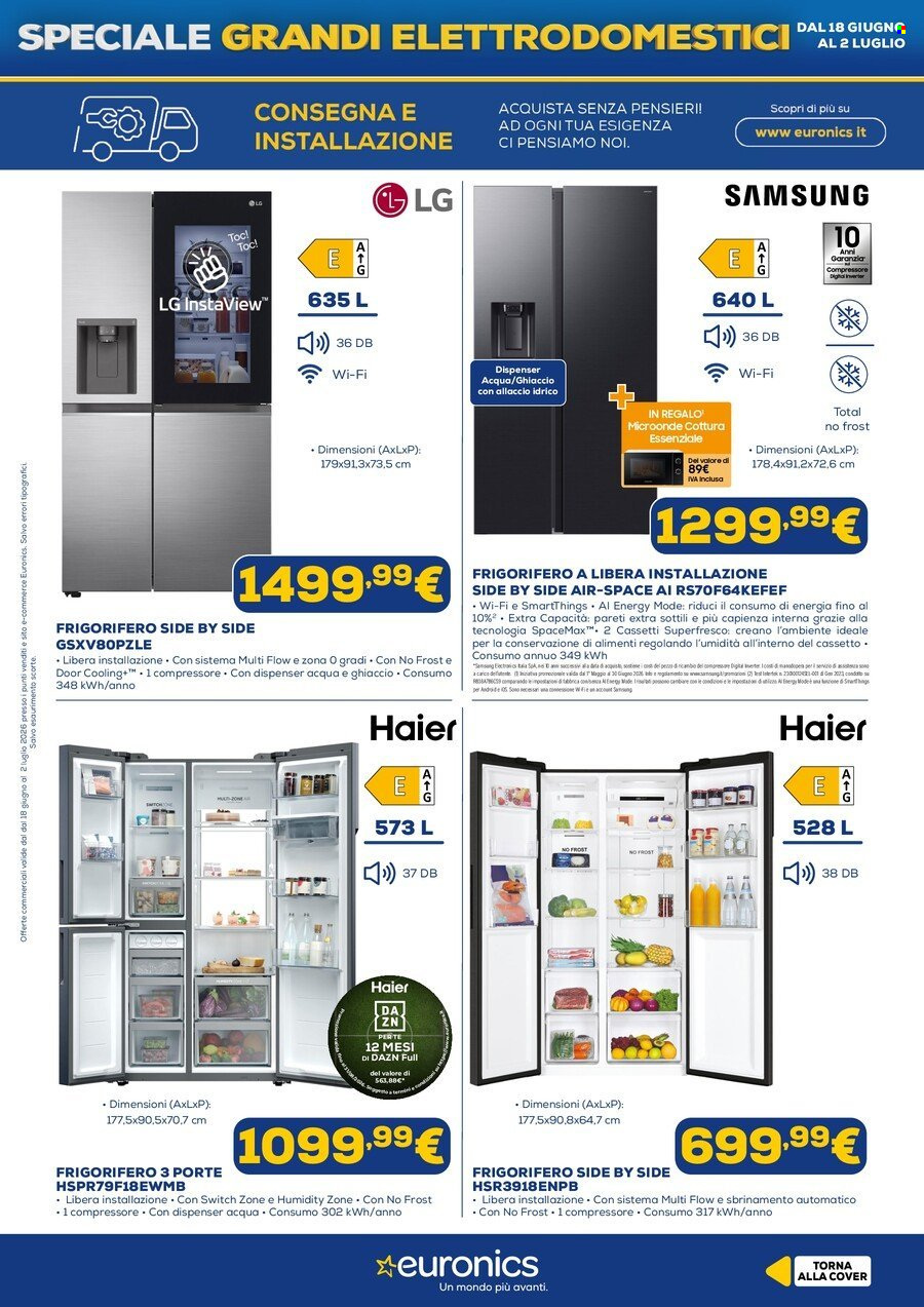 Volantino Euronics - 18/6/2026 - 2/7/2026. Pagina 13