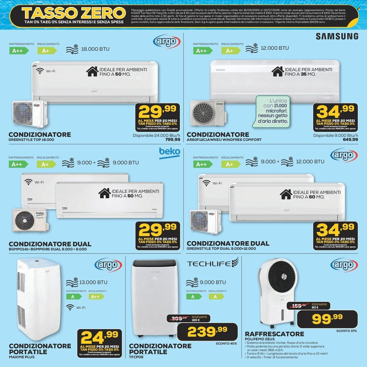 Volantino Euronics - 18/6/2026 - 2/7/2026. Pagina 3