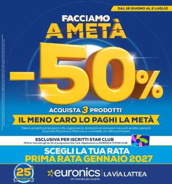 Volantino Euronics - 18/6/2026 - 2/7/2026.