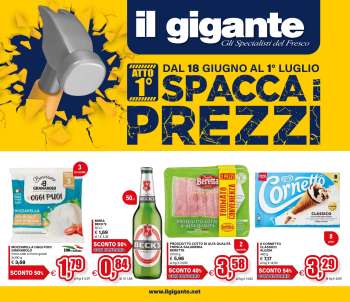 Volantino Il Gigante - 18/6/2026 - 1/7/2026.