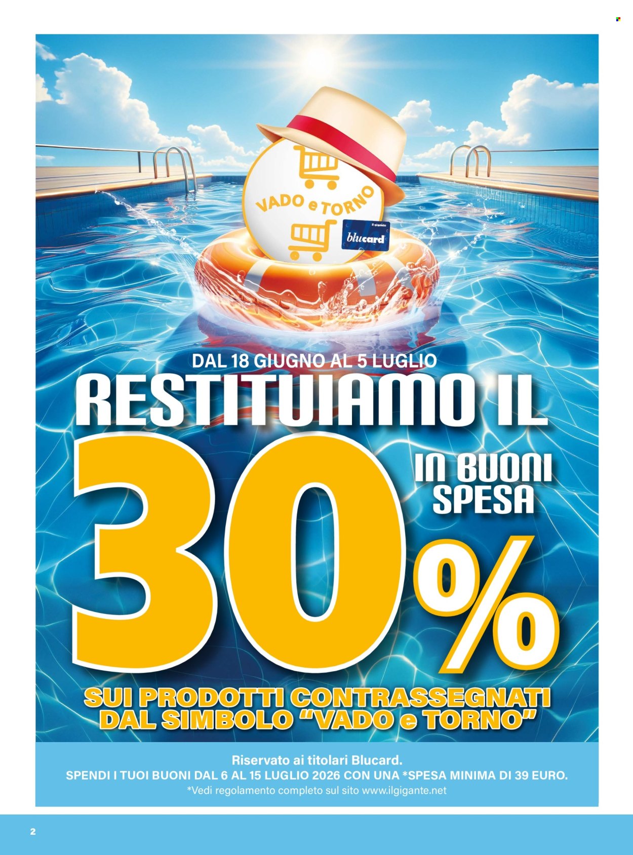 Volantino Il Gigante - 18/6/2026 - 5/7/2026. Pagina 2