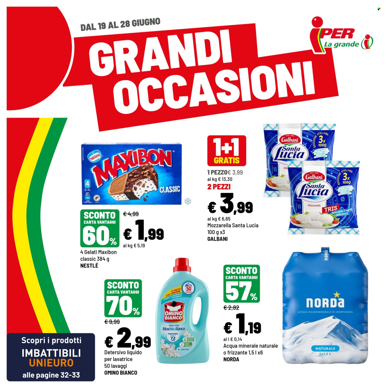 Volantino Iper, La grande i - 19/6/2026 - 28/6/2026. Pagina 1
