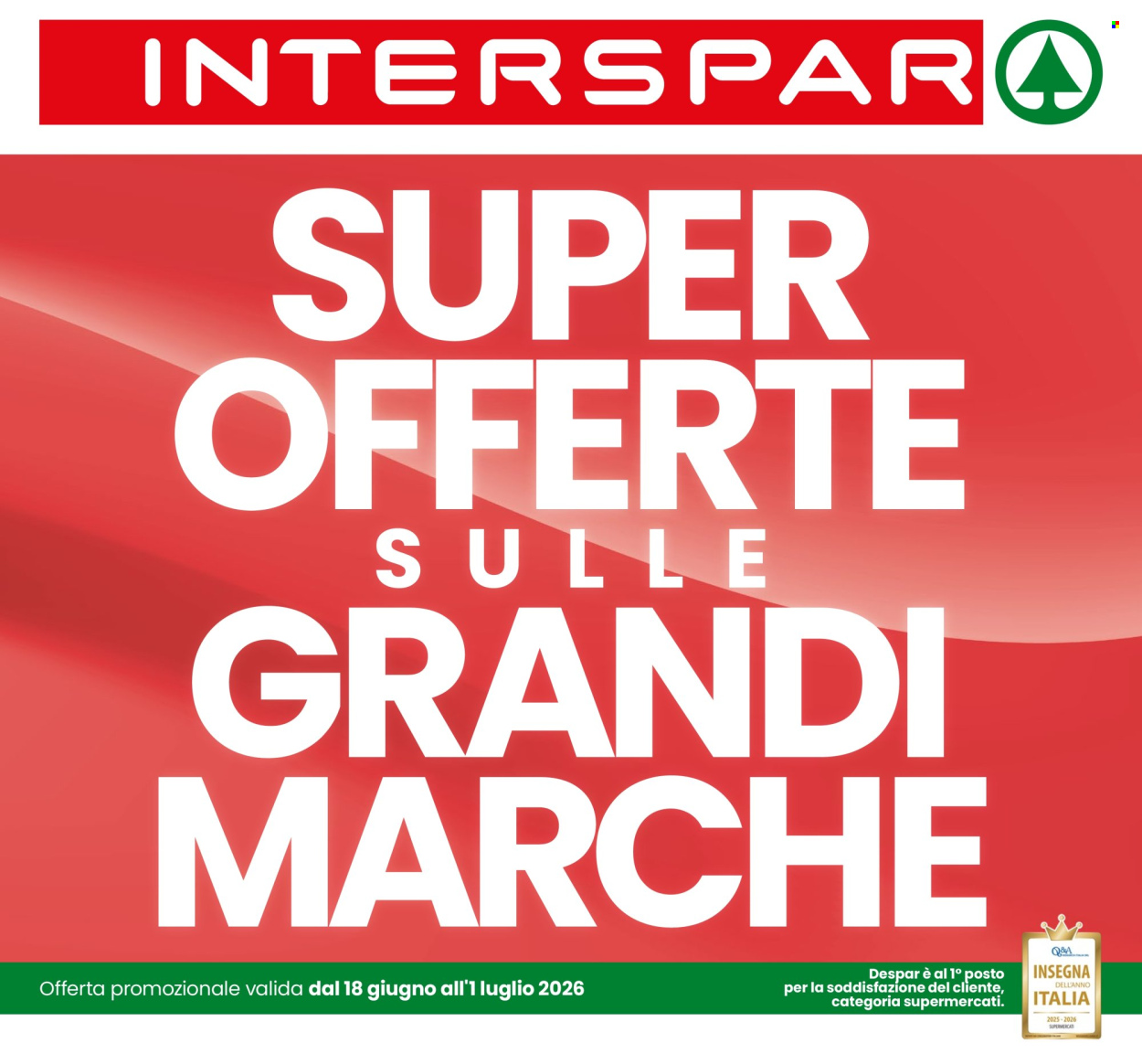 Volantino Interspar - 18/6/2026 - 1/7/2026. Pagina 1