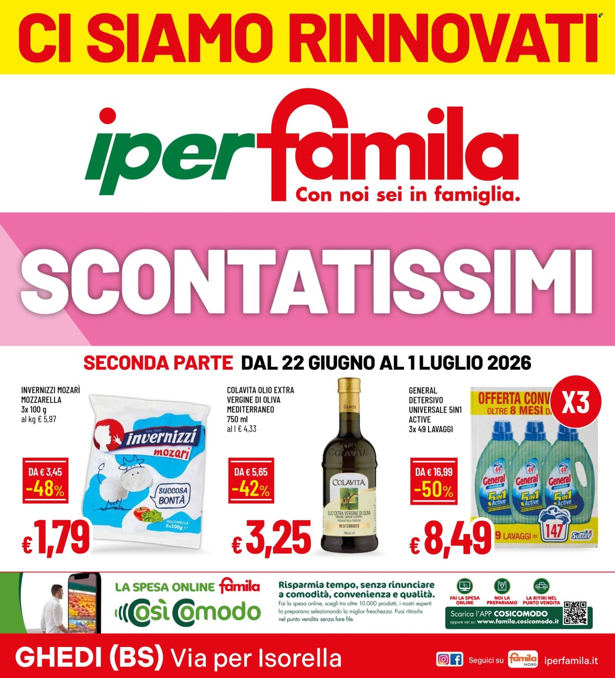 Volantino Famila - 22/6/2026 - 1/7/2026. Pagina 1
