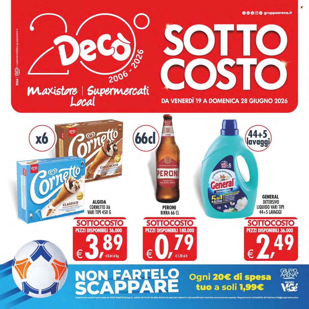 Volantino Deco - 19/6/2026 - 28/6/2026. Pagina 1