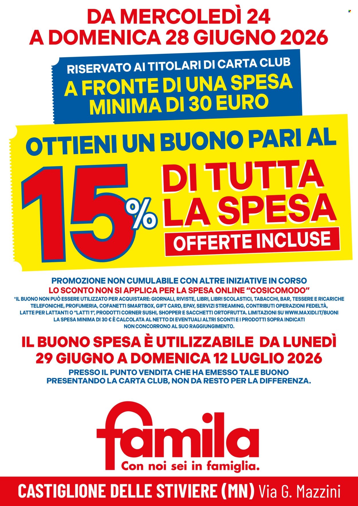 Volantino Famila - 24/6/2026 - 28/6/2026. Pagina 2