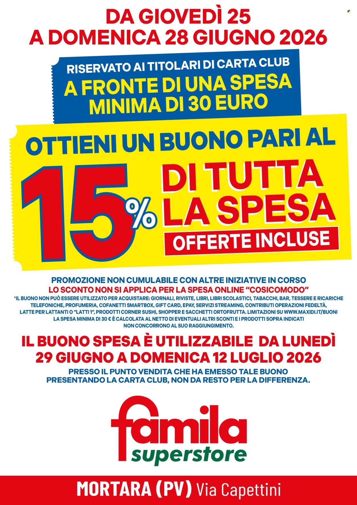 Volantino Famila - 25/6/2026 - 28/6/2026. Pagina 2