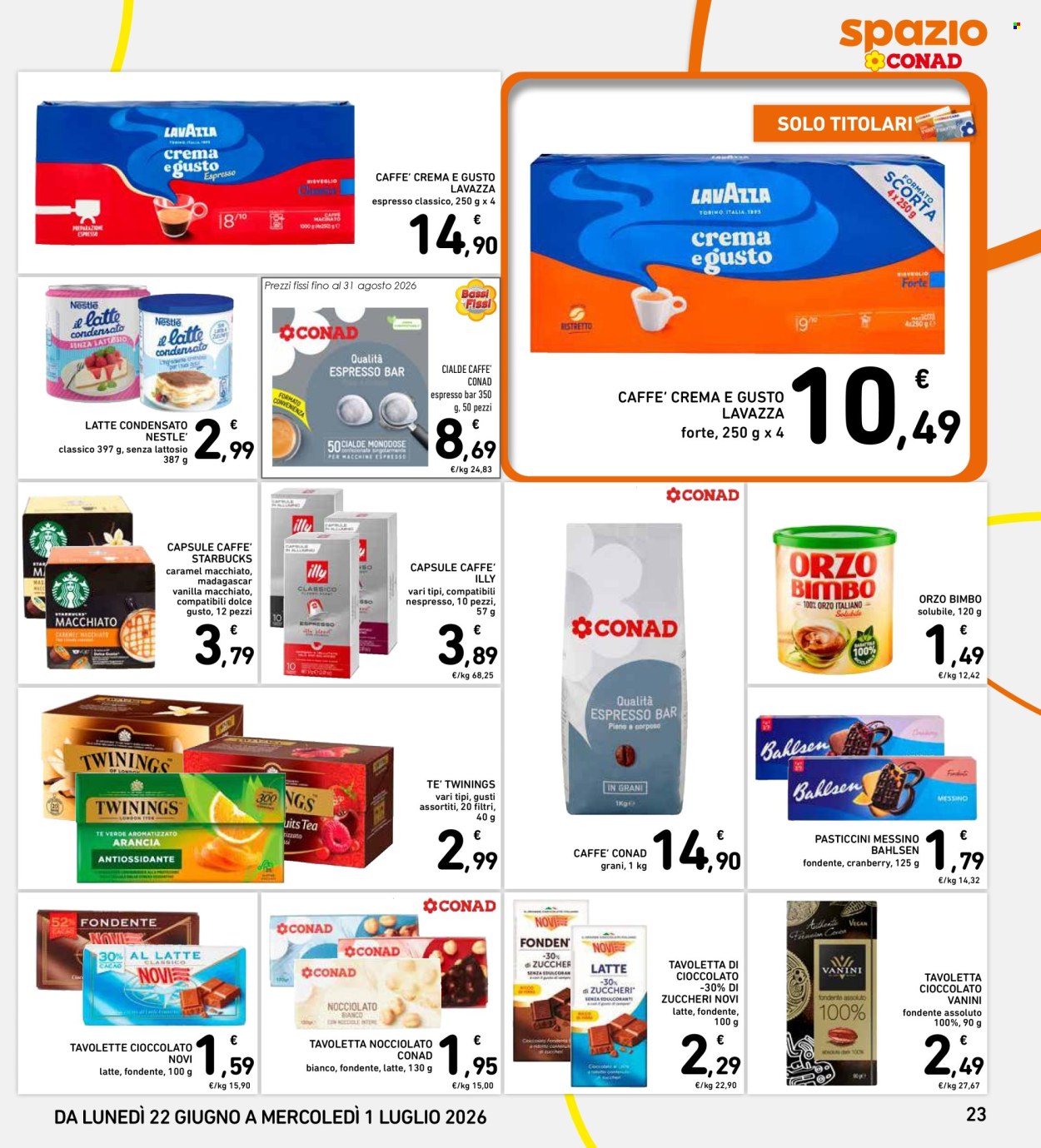 Volantino Spazio Conad - 22/6/2026 - 1/7/2026. Pagina 23
