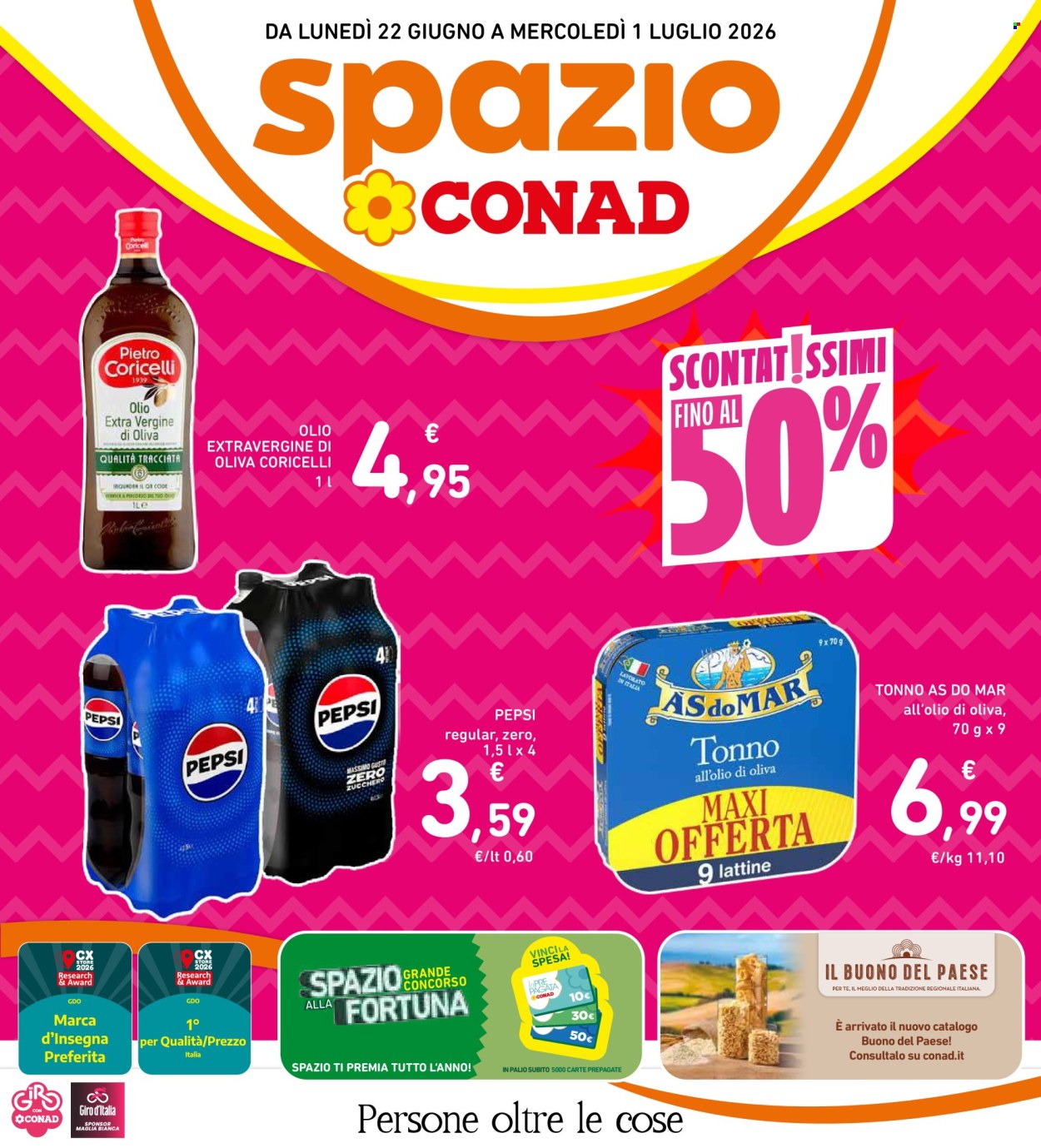 Volantino Spazio Conad - 22/6/2026 - 1/7/2026. Pagina 1