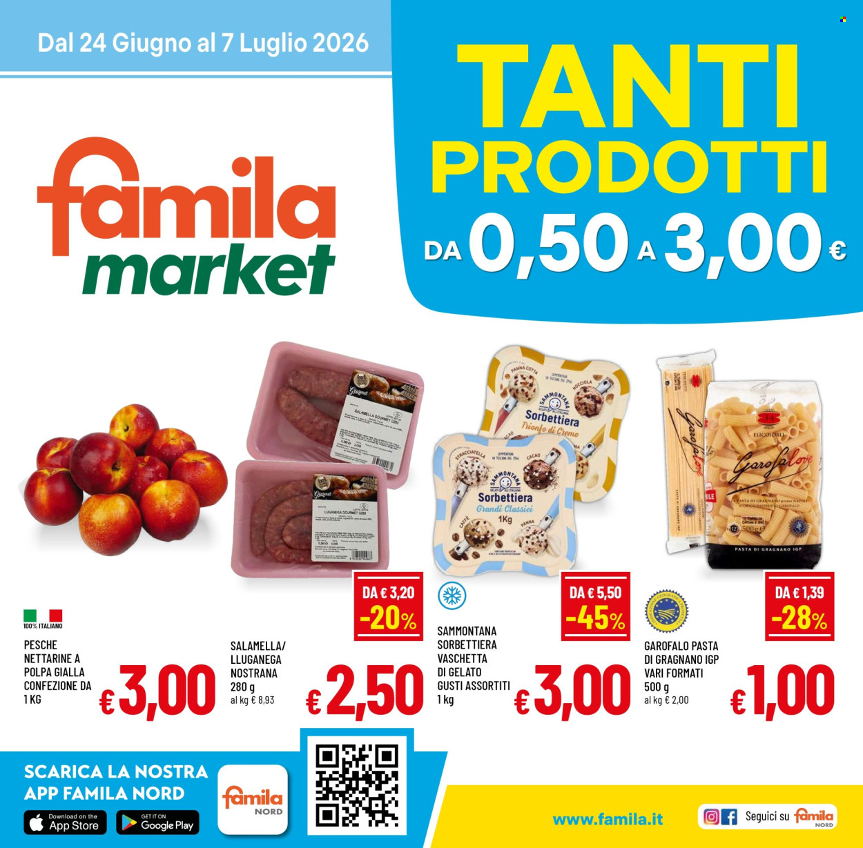 Volantino Famila - 24/6/2026 - 7/7/2026. Pagina 1
