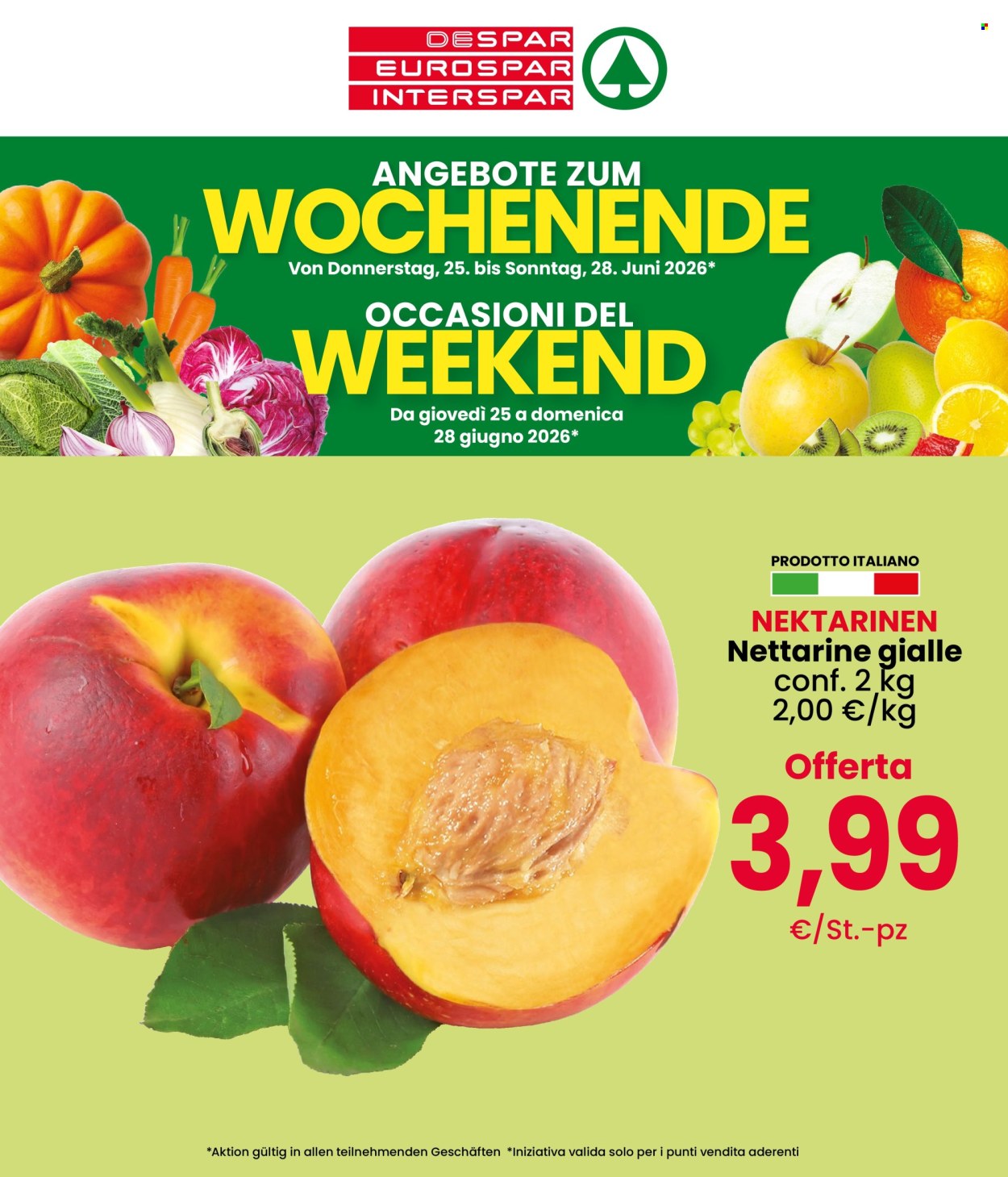 Volantino Interspar - 25/6/2026 - 28/6/2026. Pagina 1