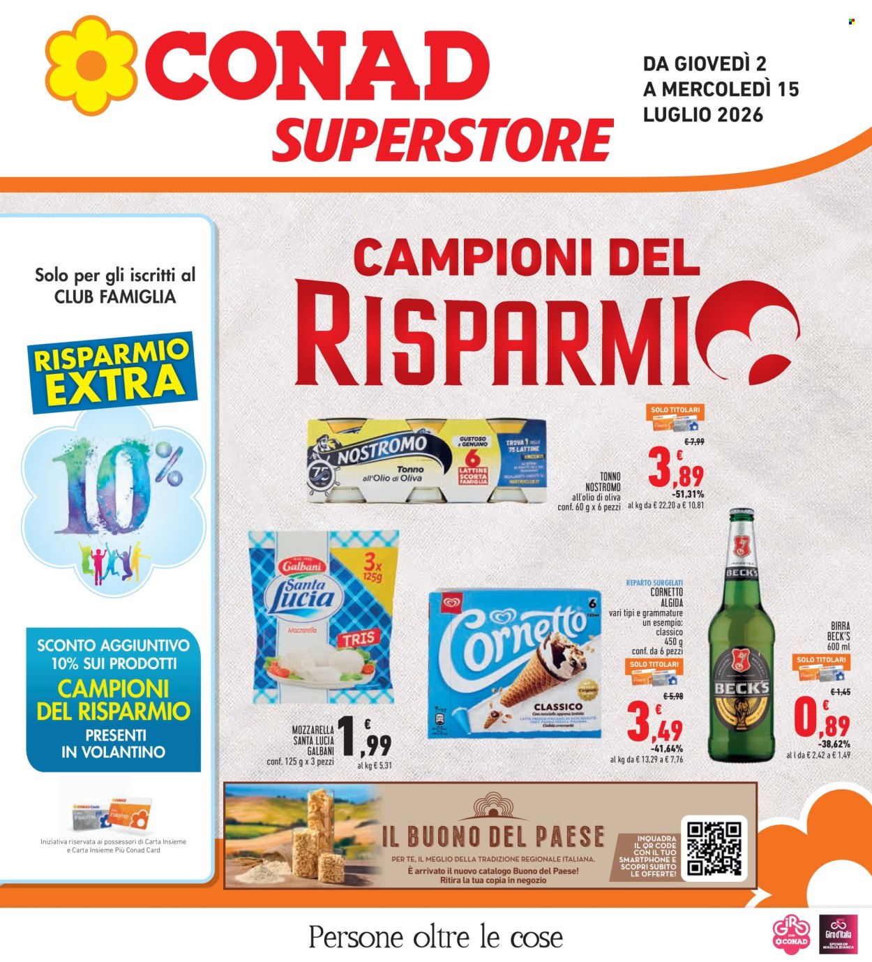 Volantino Conad - 2/7/2026 - 15/7/2026. Pagina 1