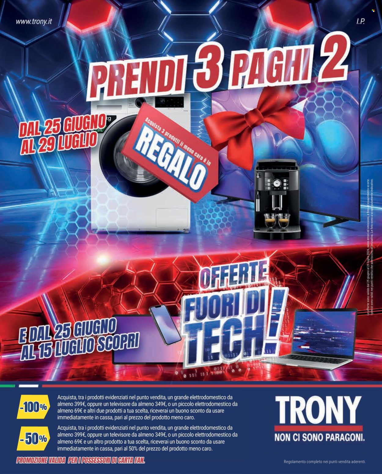 Volantino Trony - 25/6/2026 - 29/7/2026. Pagina 1
