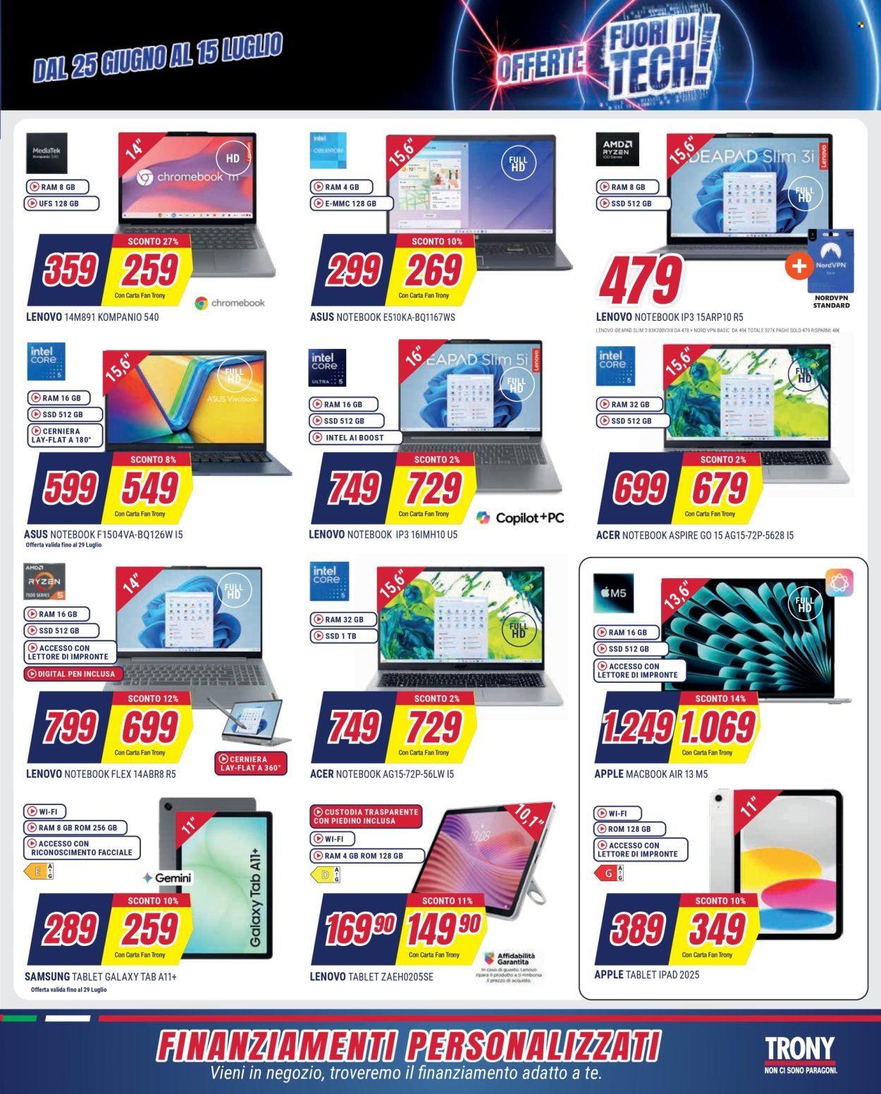 Volantino Trony - 25/6/2026 - 29/7/2026. Pagina 14