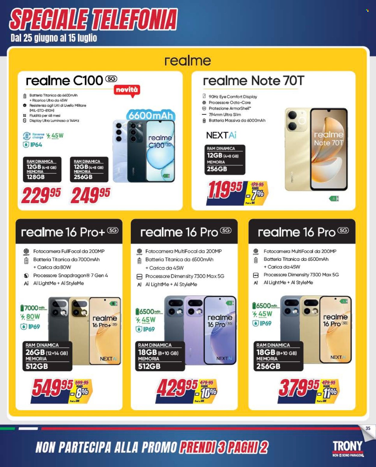 Volantino Trony - 25/6/2026 - 29/7/2026. Pagina 35