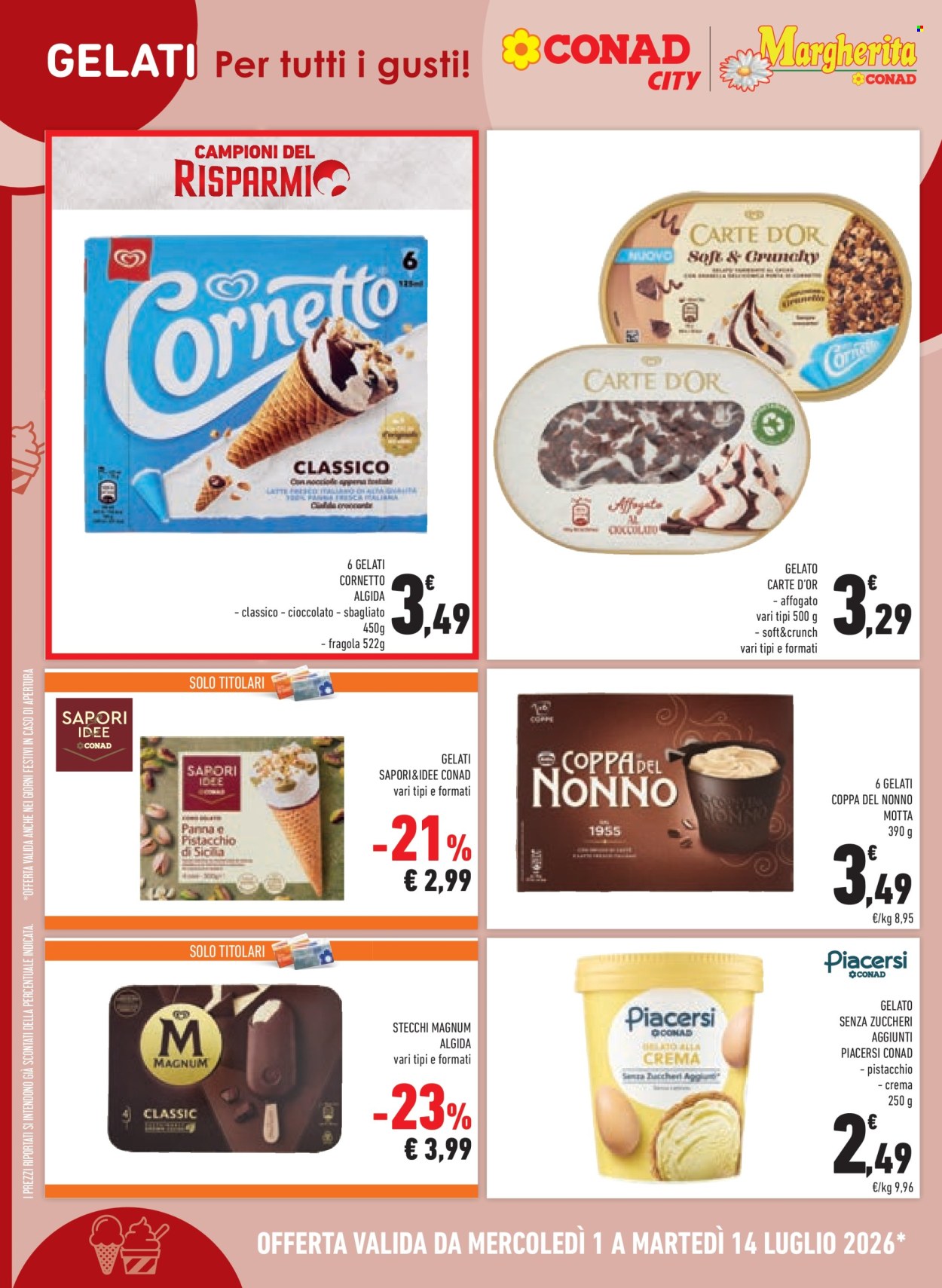 Volantino Margherita Conad - 1/7/2026 - 14/7/2026. Pagina 6