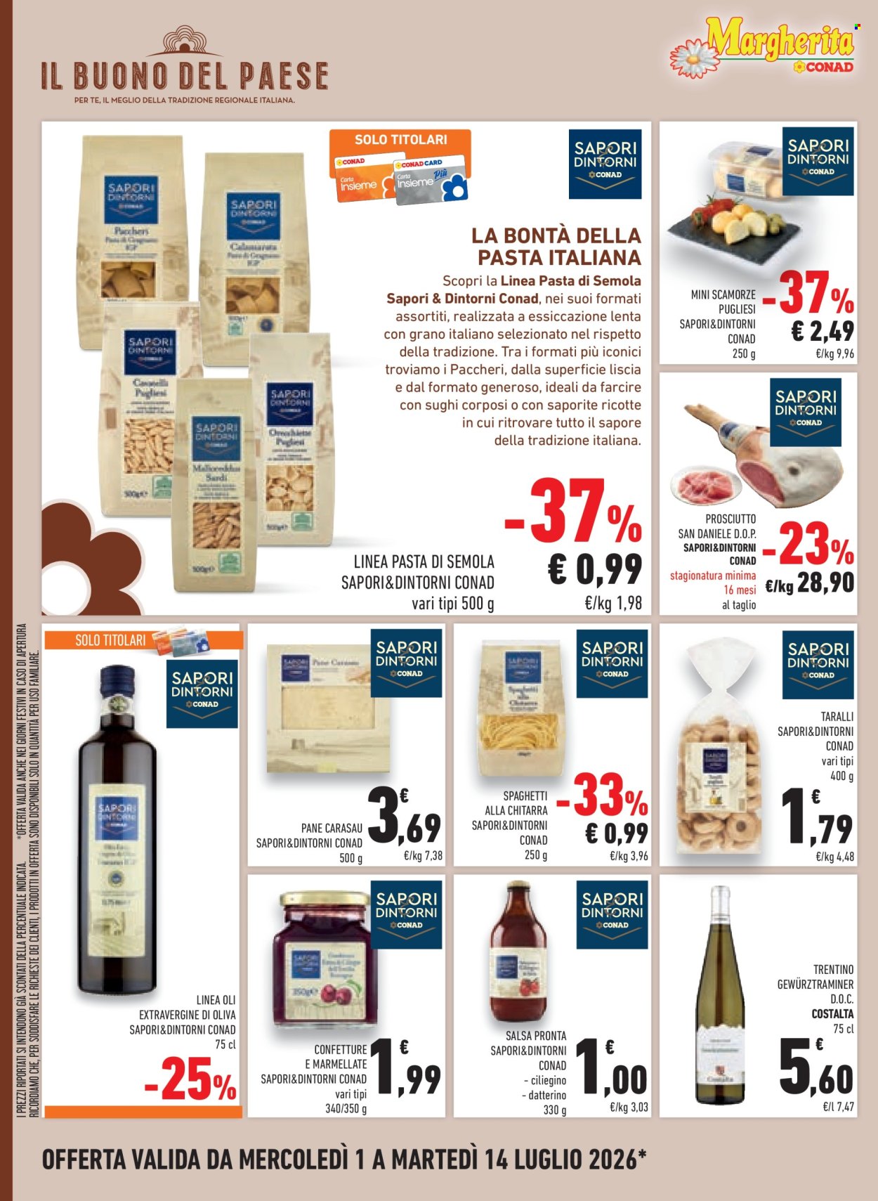 Volantino Margherita Conad - 1/7/2026 - 14/7/2026. Pagina 14