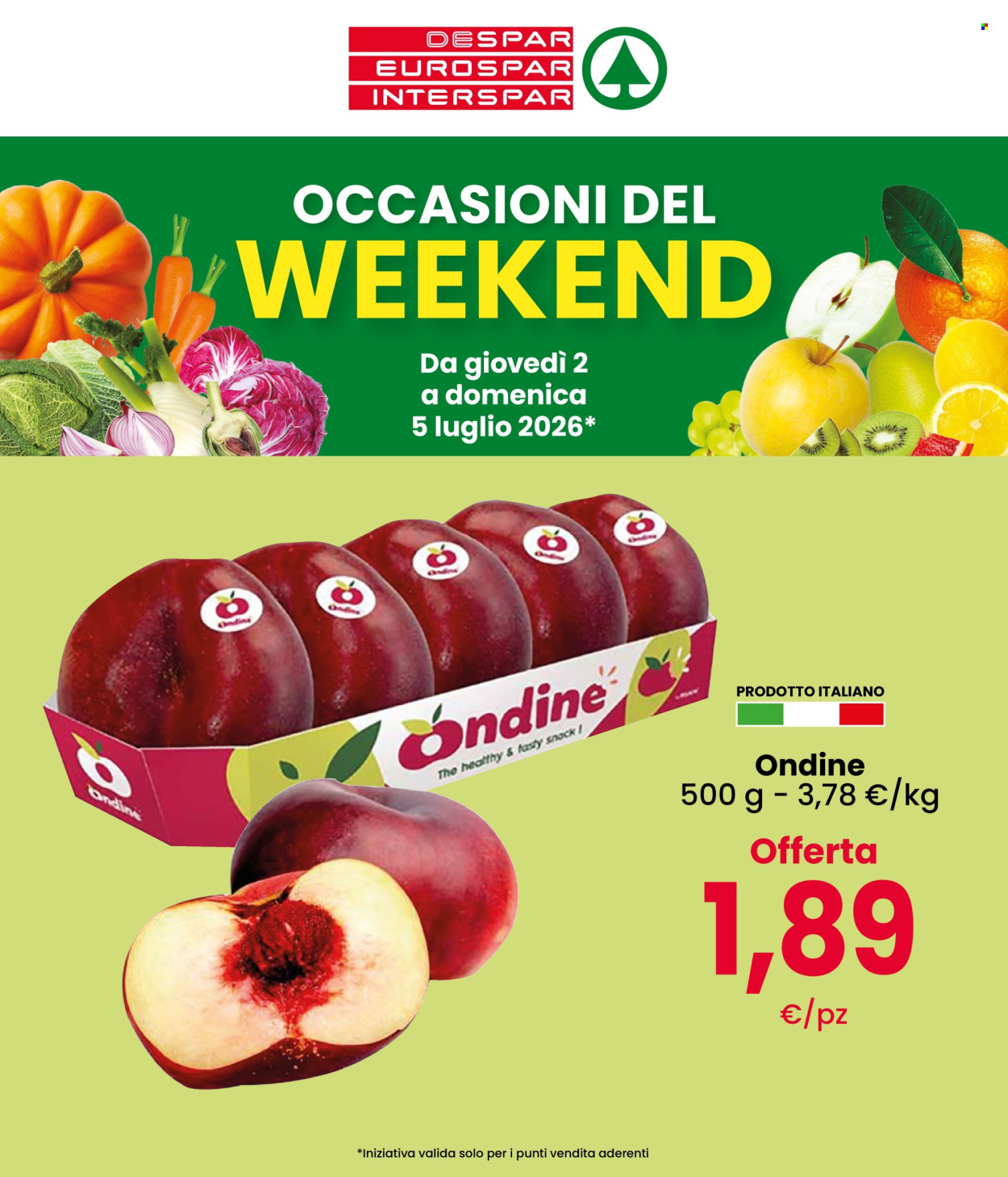 Volantino Interspar - 2/7/2026 - 5/7/2026. Pagina 1