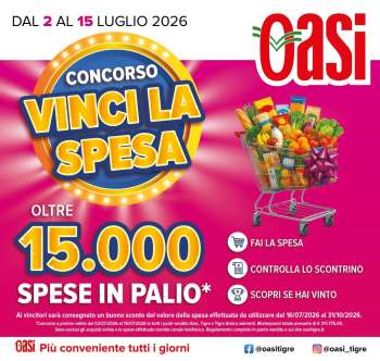 Volantino Oasi - 2/7/2026 - 15/7/2026.