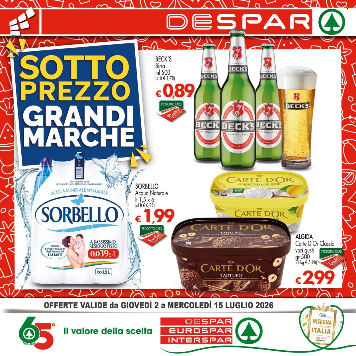 Volantino Eurospar - 2/7/2026 - 15/7/2026. Pagina 1